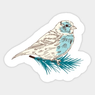 Winter Sparrow Sticker